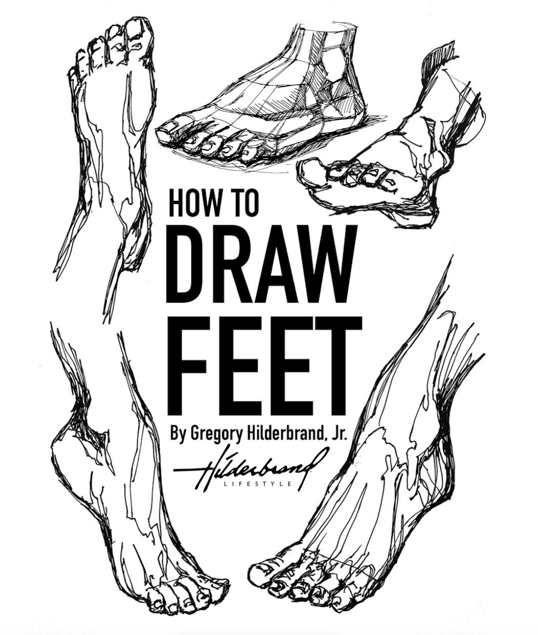 How to Draw Feet Step by Step Drawing Guide Human Anatomy Art Book for ...