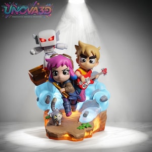 Chibi Ramona Flowers Inspired STL File, Cute 3D Print Figurine