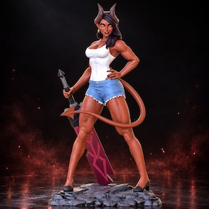 Malevola Dispatch STL File, 3D Print Figurine Model