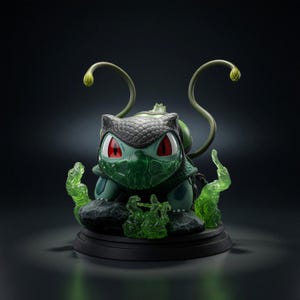 Bulbasaur Pokemon 3D STL File, Figurine for 3D Printing