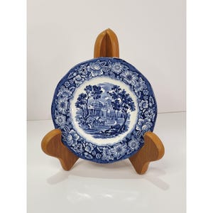 Liberty Blue Monticello Bread Butter Plate Staffordshire Ironstone England 6 in