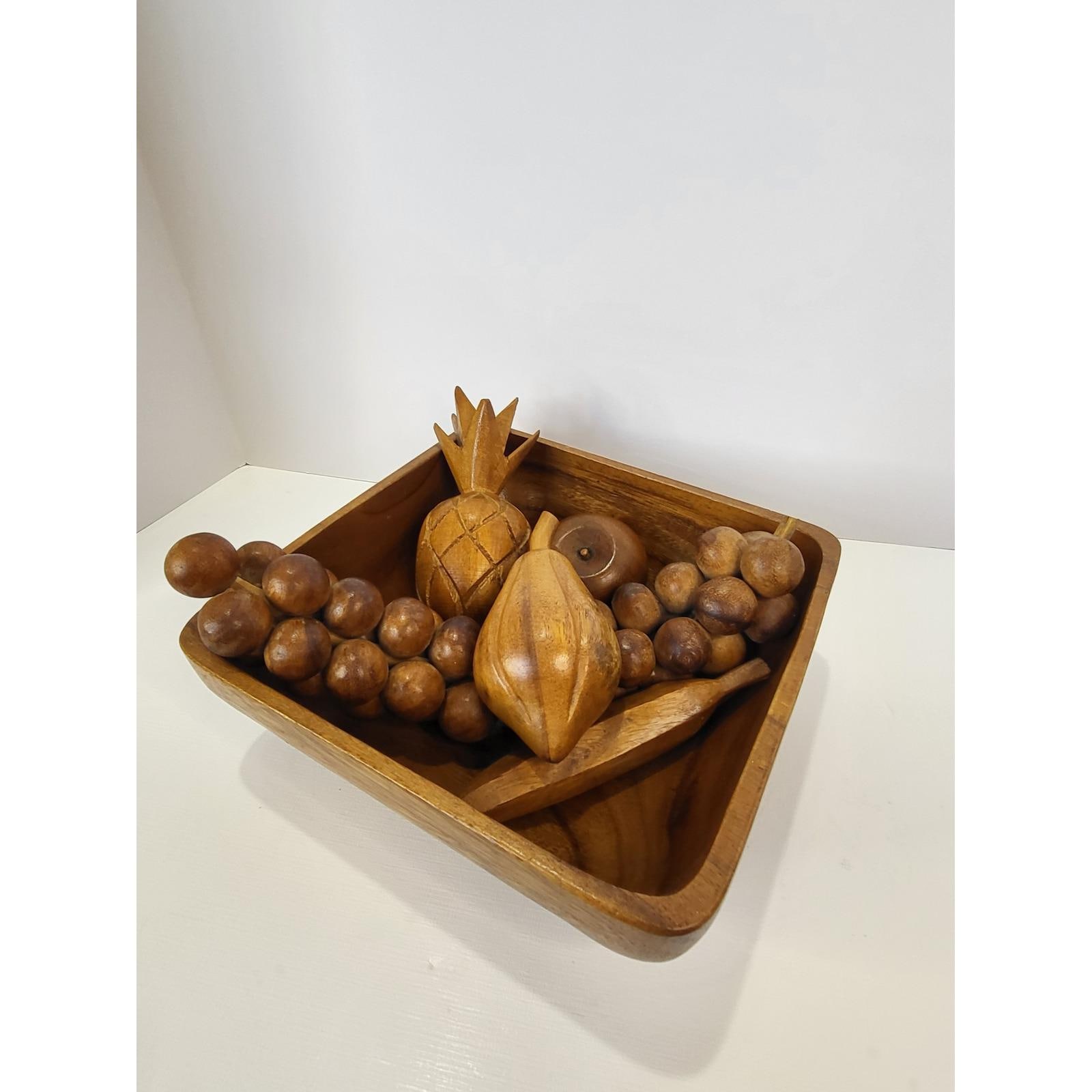Monkey Pod Wooden Fruit - Etsy