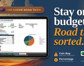 Ultimate Travel Budget Spreadsheet Excel, Vacation Expense Tracker, Trip Planner Template, Australian Road Trip Budget Tracker AUD