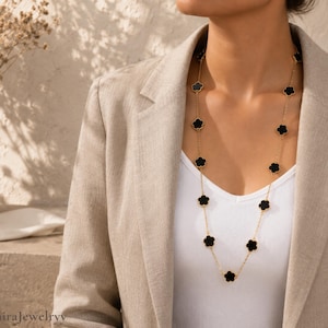 Van cleef alhambra black necklace - Etsy 日本