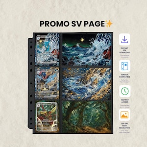 Unik utskrivbar Pokémon-pärmsida | Michi-metoden | Kortpärminsats | Promo Shrouded Fablesida | Direktnedladdning