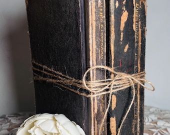 Vintage Book Bundle: Rustic Decor,  Neutral Decor, Shelf Styling, Bookcase items