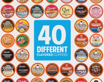 Two Rivers Coffee Flavored Coffee Pods Variety Pack