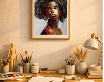 Pastel boy - Child drawing - Kid drawing - Pastel drawing