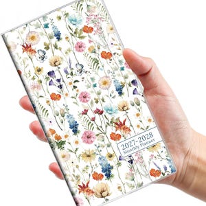 2027-2028 Pocket Monthly Planner, 2 Year Mini Purse Organizer (6.5x3.5)