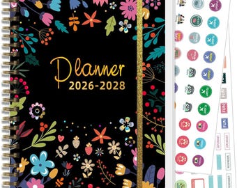 3-Year Planner 2026-2028, Daily Monthly A5 Agenda, Spiral Bound Organizer