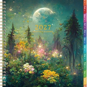 2027 Monthly Planner – January to December, Large Format Calendar with Tabs