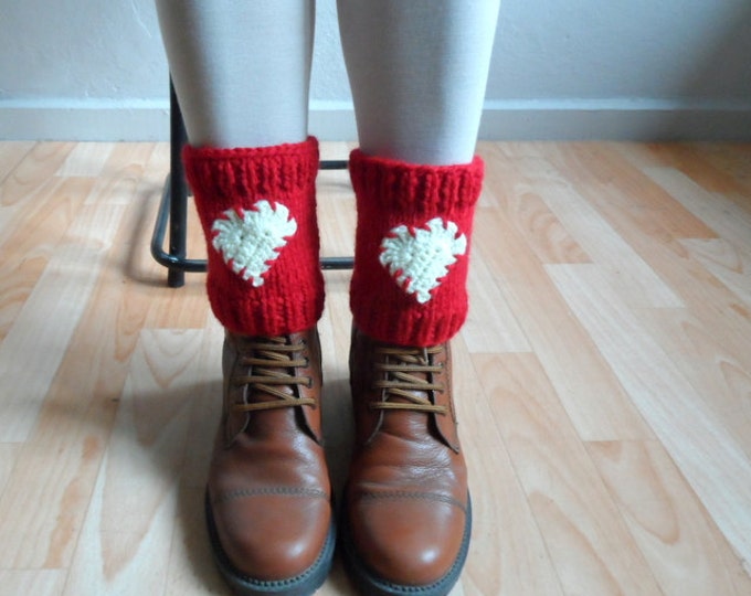 red boot cuffs