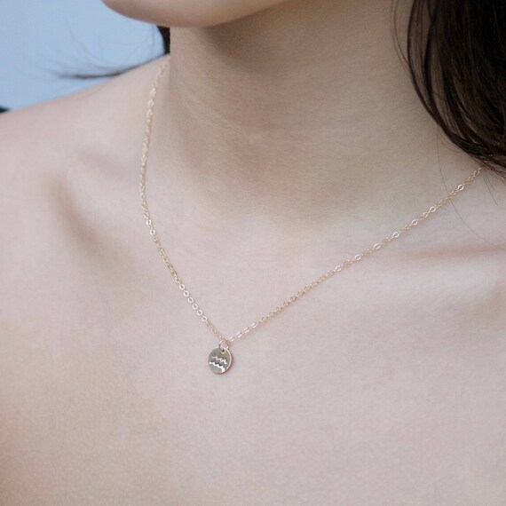Zodiac Charm Necklace | 14k Gold Filled, Sterling Silver, 14k Rose Gold Filled | Astrology | Custom Charms