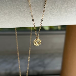 Sunburst Evil Eye Necklace | Nazar | Hamsa | Meaningful Jewelry | Dainty Jewelry | Layering Jewelry
