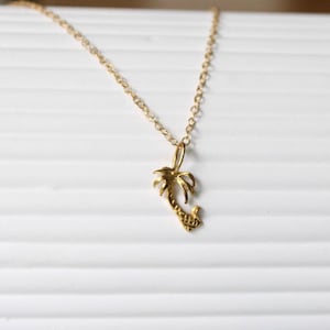 Gold Palm Tree Necklace | Gold Filled Jewelry | Gifts for her