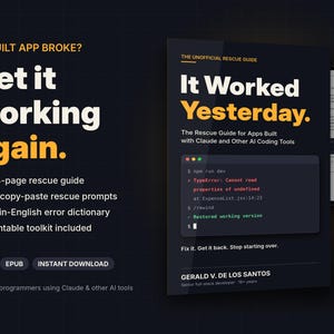 Handleiding voor het herstellen van AI-apps: Repareer defecte Claude Code-apps (PDF + EPUB)