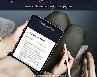 Cycle Diary Template | Cycle Journal | Cycle Tracker | Female Cycle | Nervous System | Motherhood Reflection (German)