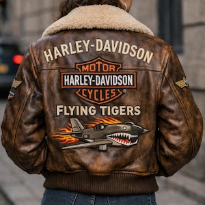 Distresses Harley Davidson Men Leather Jacket - Etsy