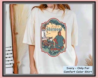 Robin Hood And Little John Sherwood Forest Comfort | Vintage Graphic Tee | Cute Trendy Shirt | Unisex Adult Kid | Aesthetic Gift | GA806