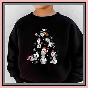 Christmas Olaf Sweatshirt, Frozen Christmas T-Shirt – Unisex T-Shirt, Hoodie, Kids Tee & Baby Romper | All Colors | Premium DTF Print