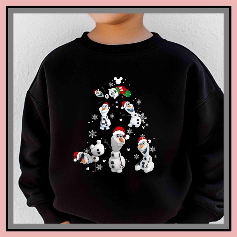 Christmas Olaf Sweatshirt, Frozen Christmas T-Shirt – Unisex T-Shirt, Hoodie, Kids Tee & Baby Romper | All Colors | Premium DTF Print