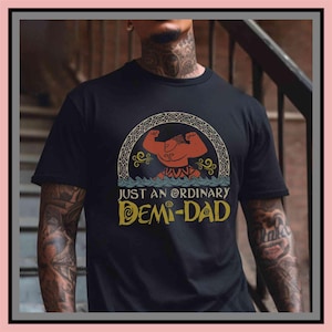 Retro Disney Men Maui Demi Dad T-shirt, Moana Daddy – Unisex T-Shirt, Hoodie, Kids Tee & Baby Romper | All Colors | Premium DTF Print