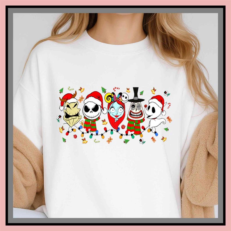 Nightmare Before Christmas Shirt, Jack Skellington Christmas Shirt – Unisex T-Shirt, Hoodie, Kids Tee & Baby Romper | All Colors | Premium DTF Print