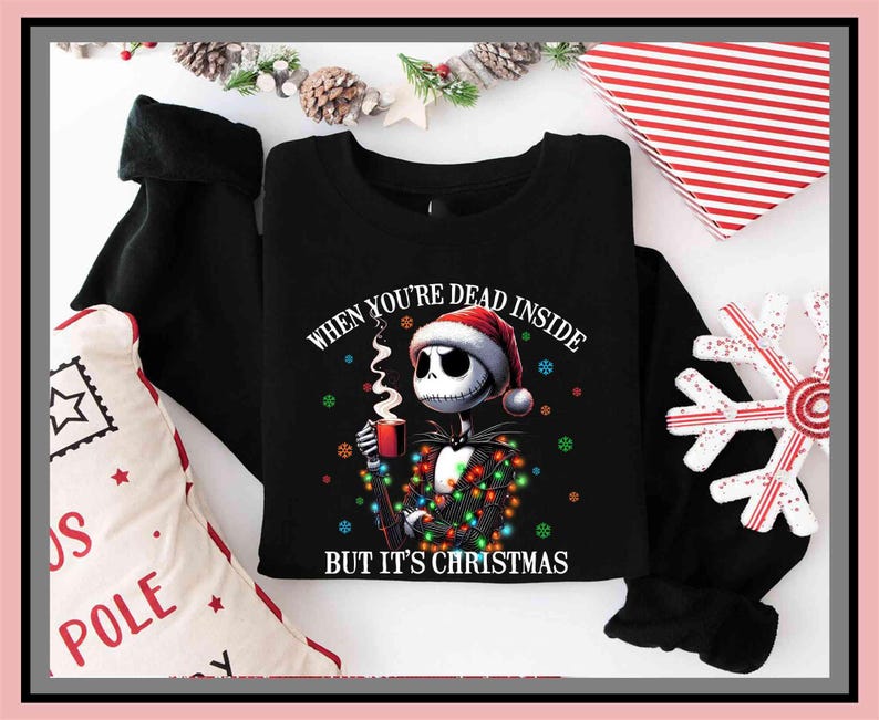 Jack Skellington Shirt, Nightmare Before Christmas Sweatshirt – Unisex T-Shirt, Hoodie, Kids Tee & Baby Romper | All Colors | Premium DTF Print