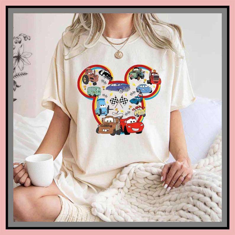Pixar Cars Shirt, Disney Lightning McQueen Tee – Unisex T-Shirt, Hoodie, Kids Tee & Baby Romper | All Colors | Premium DTF Print