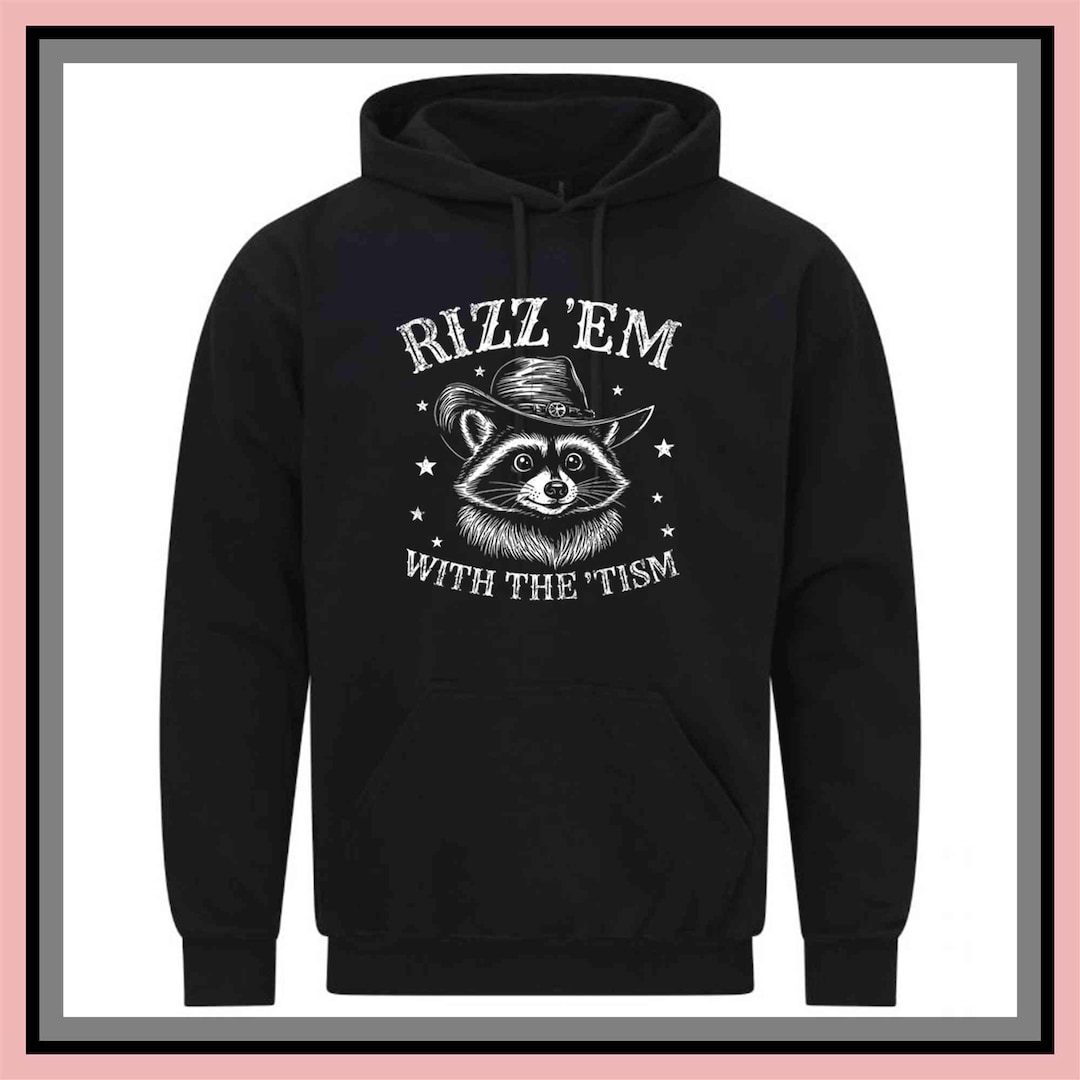 Autistic Rizz Kid Rizz Em With the Tism Meme Autism Autistic Racoon Gift | Vintage ...