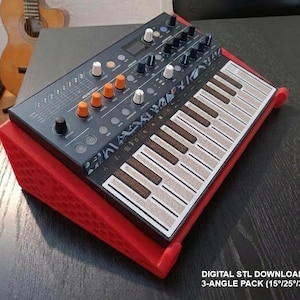 Arturia Microfreak Desktop Stand - 3-Angle Ergonomic Pack (15, 25, 35 degrees) - Digital Download (STL)