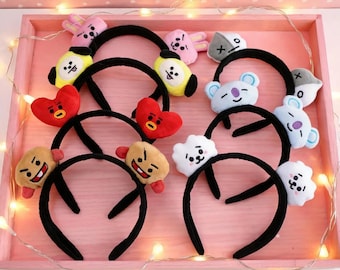 BTS bt21 カチューシャ　RM ジン　suga jhope ジミン　Vグク BT21 Headbands BT21 Hairband | BTS Hair Accessories | BT21 Soft