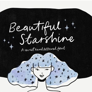 Starshine Script Font – Handwritten, Whimsical, Branding, Children's Books Typeface (Etsy Desktop EULA)