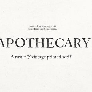 Apothecary Serif Font - handgeschrieben, Hochzeitseinladung, Retro, Vintage Schrift (Etsy Desktop EULA)