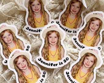 Look Who's 50 Birthday Stickers,Funny 50th Birthday Party Decor,Retro 1970s Party Favor,Look Who's Turning 50,Personalized Birthday Stickers