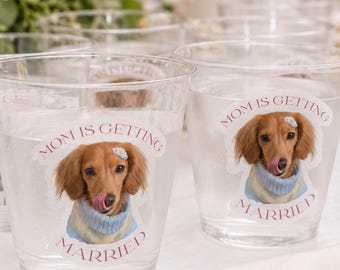 Mom Is Getting Married Dog Sticker,Custom Wedding Sticker, Bachelorette Party Favor, Wedding Gift for Bride, Personalized Pet Sticker