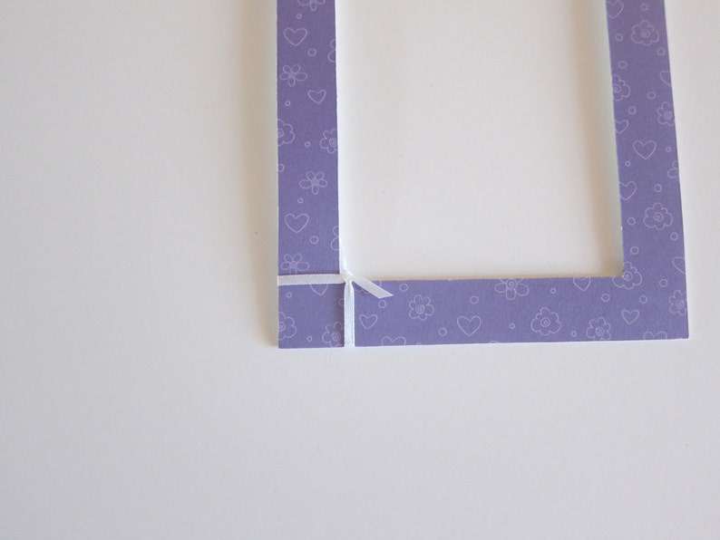 Purple Hearts Matte Frame with Hearts Decor in Hearts 5x7 Purple Matte Girls Purple Frame Purple Hearts Decor 4x6 Heart Matte