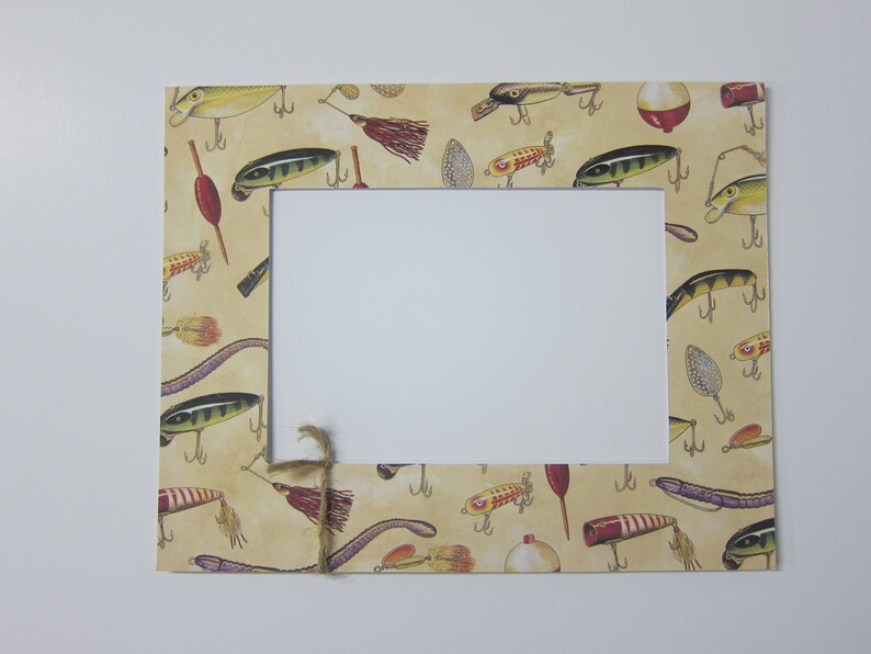 Fishing Matte Fishing Lures Frame 8x10 Fishing Matte 5x7 Etsy