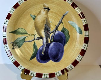 Lenox Winter Greetings Everyday Plates Chickadee, Tarten Cedar Waxwing & Cardinals 1 each