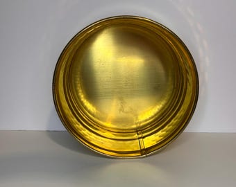 Vintage Small Brass Round  Bowl By Bristol Brass Inc