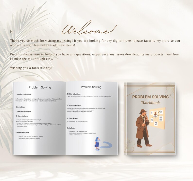 Problem Solving Workbook Printable, Critical Thinking Exercises, Brain ...
