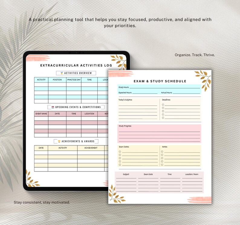 College Student Planner Printable, Academic Planner for University ...