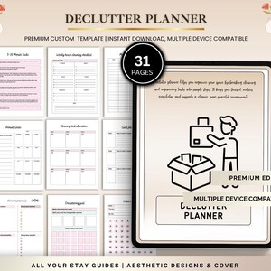 Declutter Planner: Home Reset & Cleaning Checklist (Printable PDF)