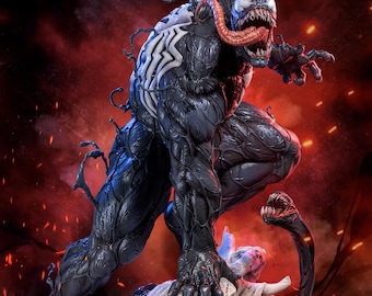Statue 3D STL [Symbiote Unleashed] Venom — Fandom Collectibles 1/4 Scale Ultimate Action Statue