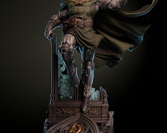 Statue 3D STL [The Supreme Monarch] Dr. Doom — Master-Tier Realistic Diorama Statue