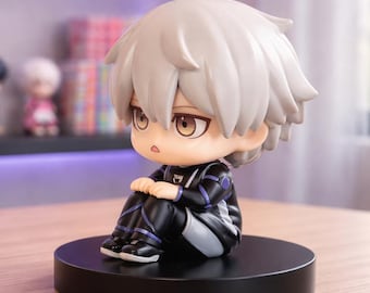 Action figure di Nagi Seishiro con la serratura blu, modello da collezione, statuetta decorativa da scrivania, regalo