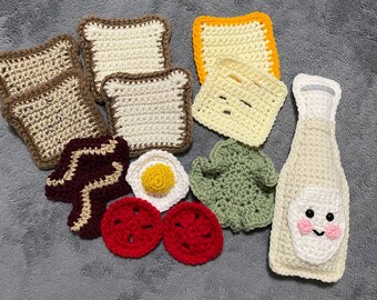 Crocheted Sandwich Set - 13 Pieces