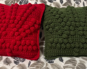 Crocheted Pot Leaf Mini Pillow