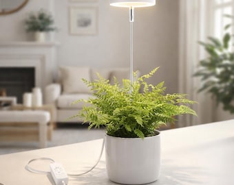 LED Plant Grow Light with Timer, Full Spectrum Indoor Plant Lamp, Adjustable Dimmable Grow Light