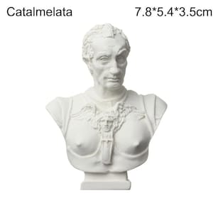 Mini Plaster Bust Statue, Classical Sculpture, Drawing Practice Model, Home Decor Catalmelata